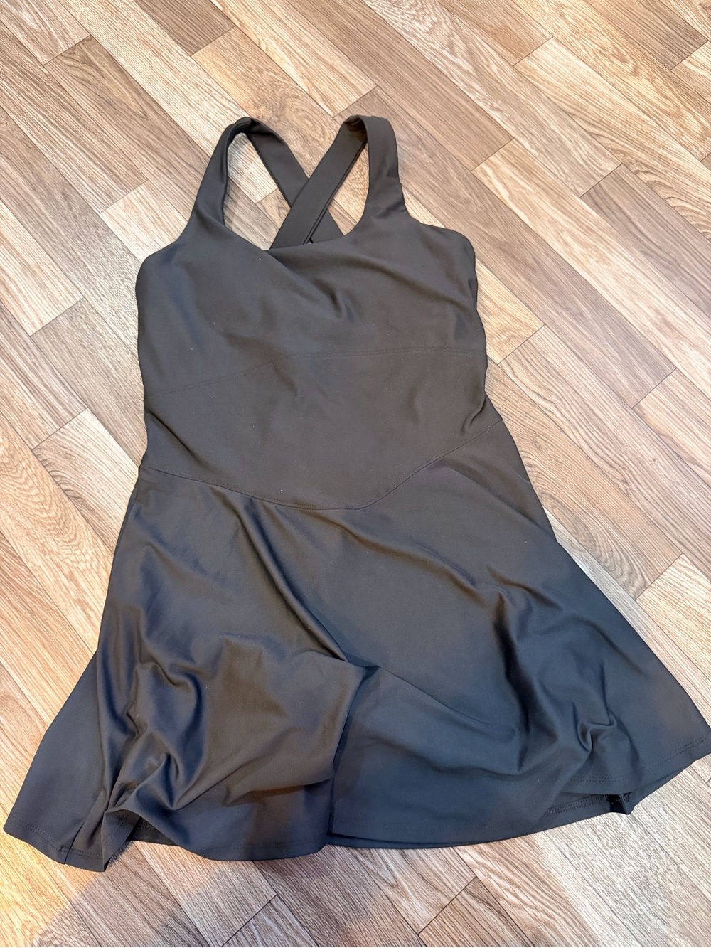 Old Navy Black Crossback Fit-and-Flare Mini Dress